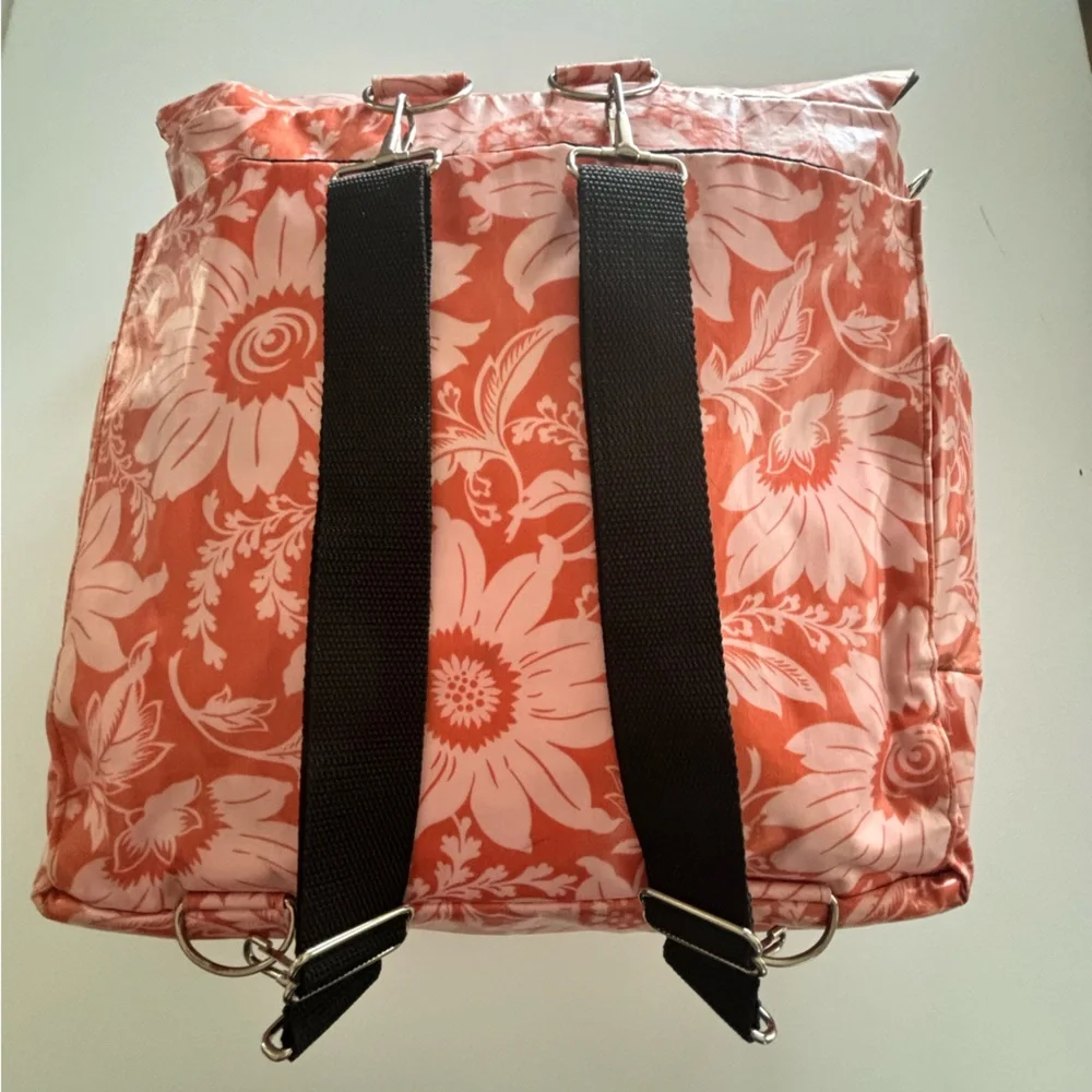 Posh Baby Portland Oregon Floral Diaper Bag Messenger + Changing Pad - Picture 3 of 8